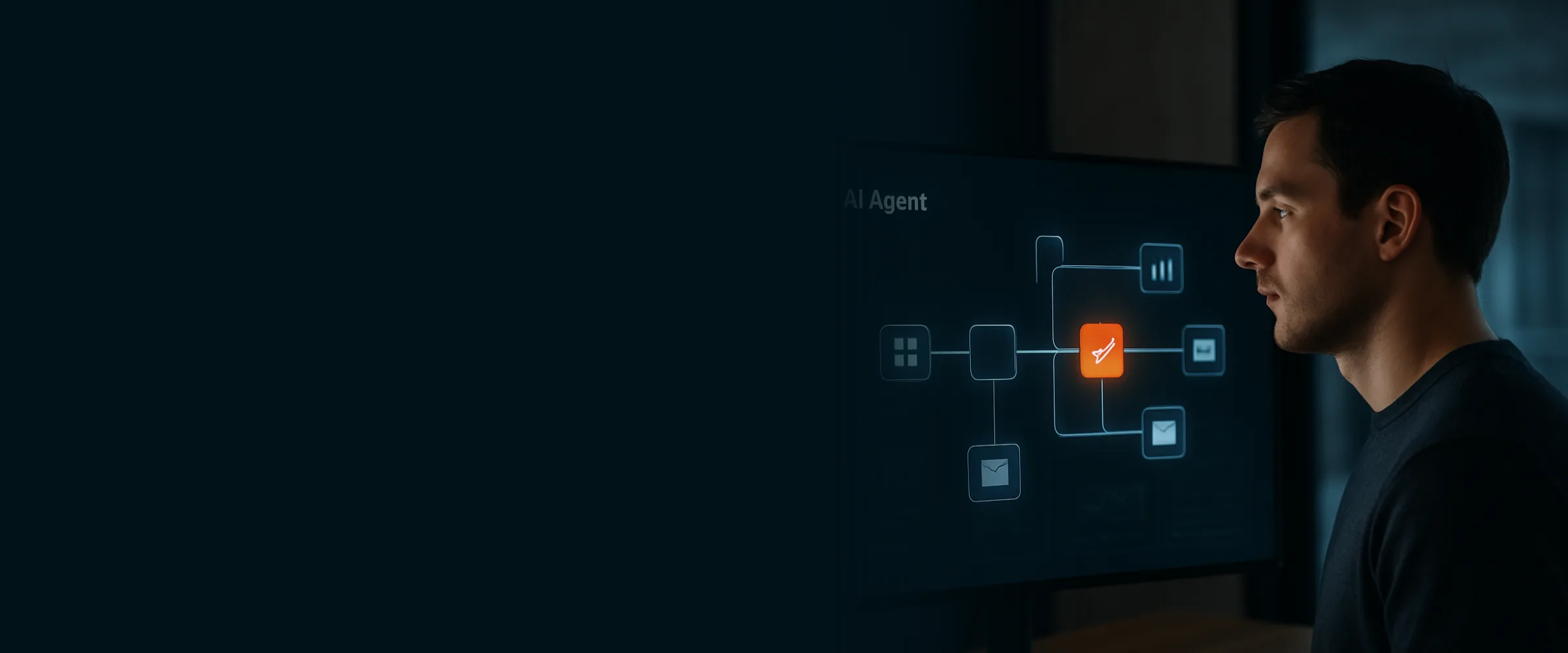 AI agent developer monitoring an automated multi-step workflow