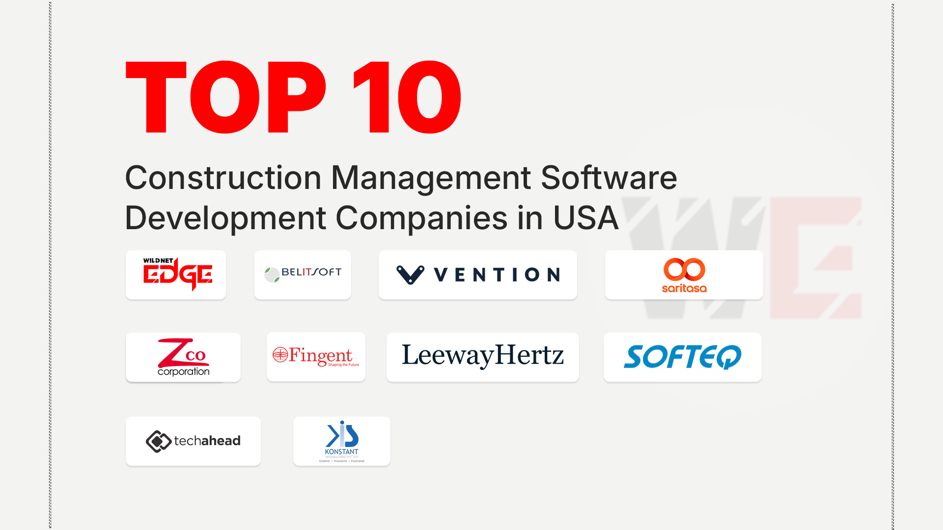 Top Construction Management Software Development Companies
