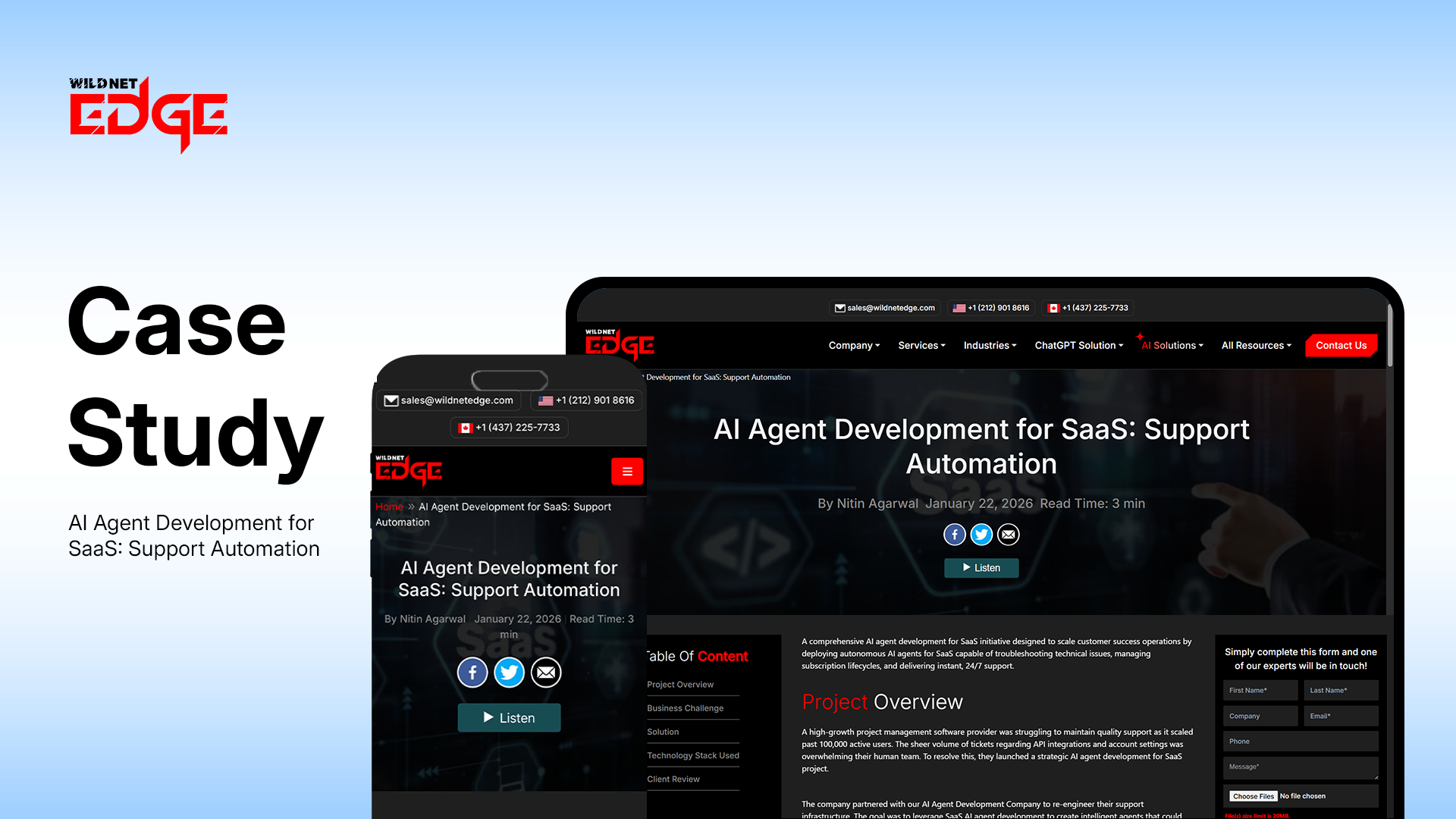 AI agent development for SaaS