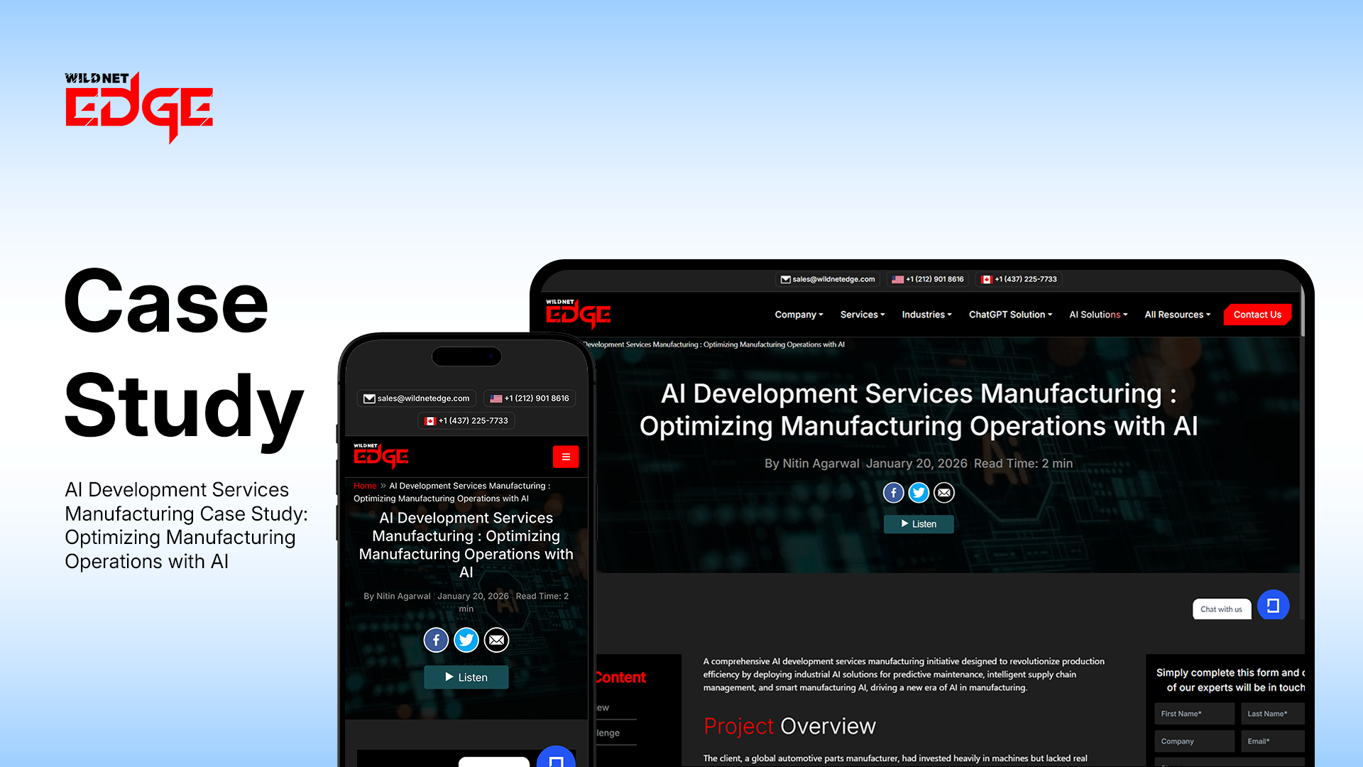 AI development services manufacturing