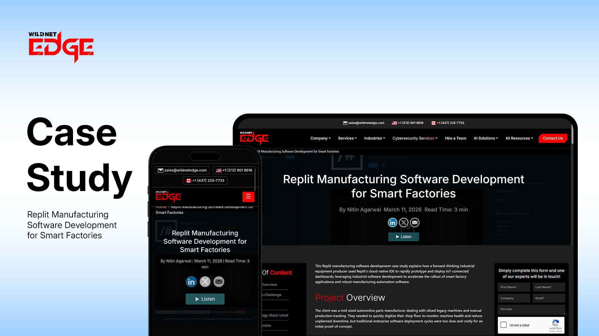 Replit manufacturing software development