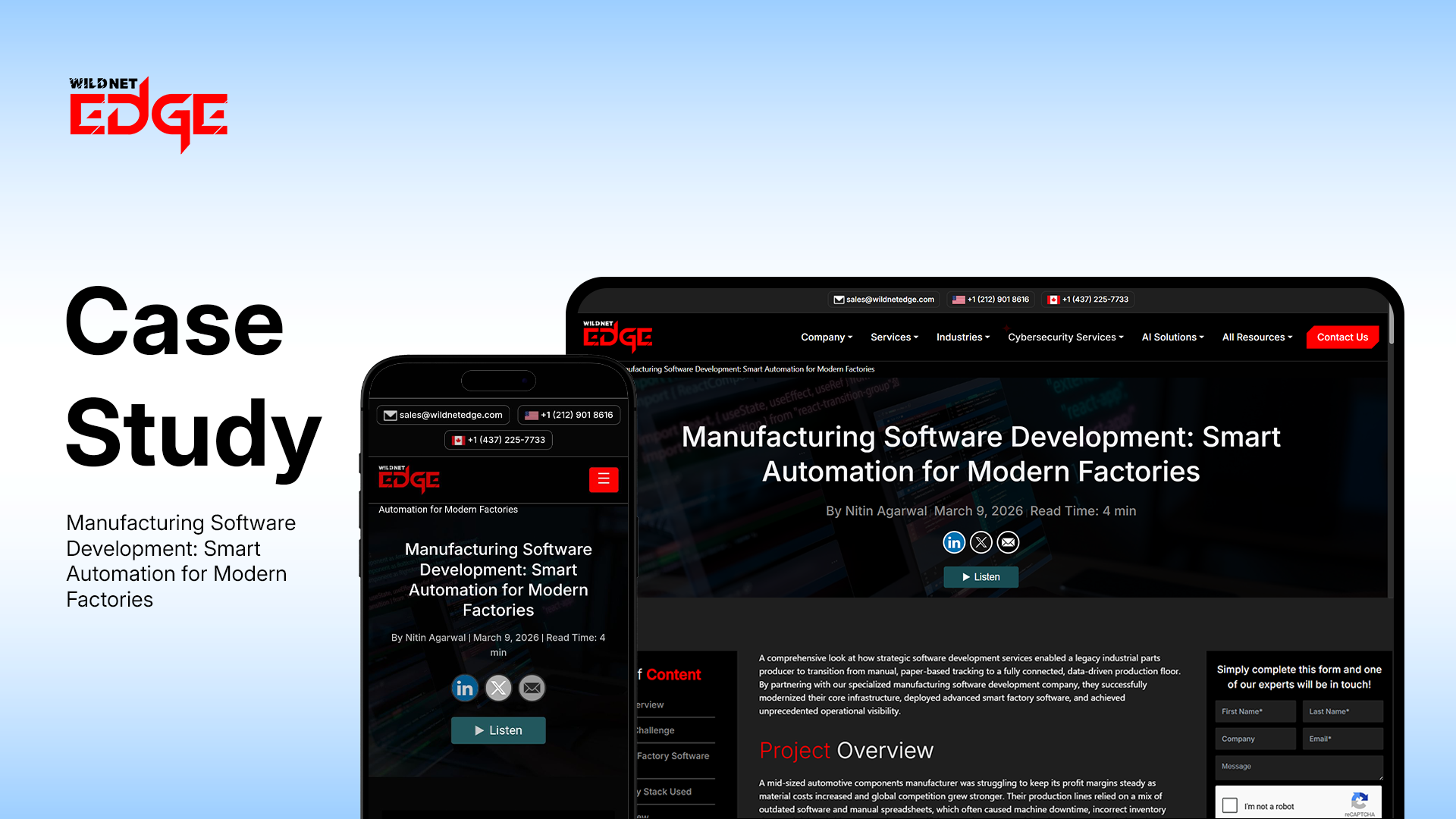 Manufacturing Software Development
